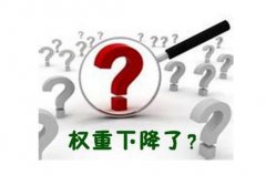 是什么原因导致网站的权重被降